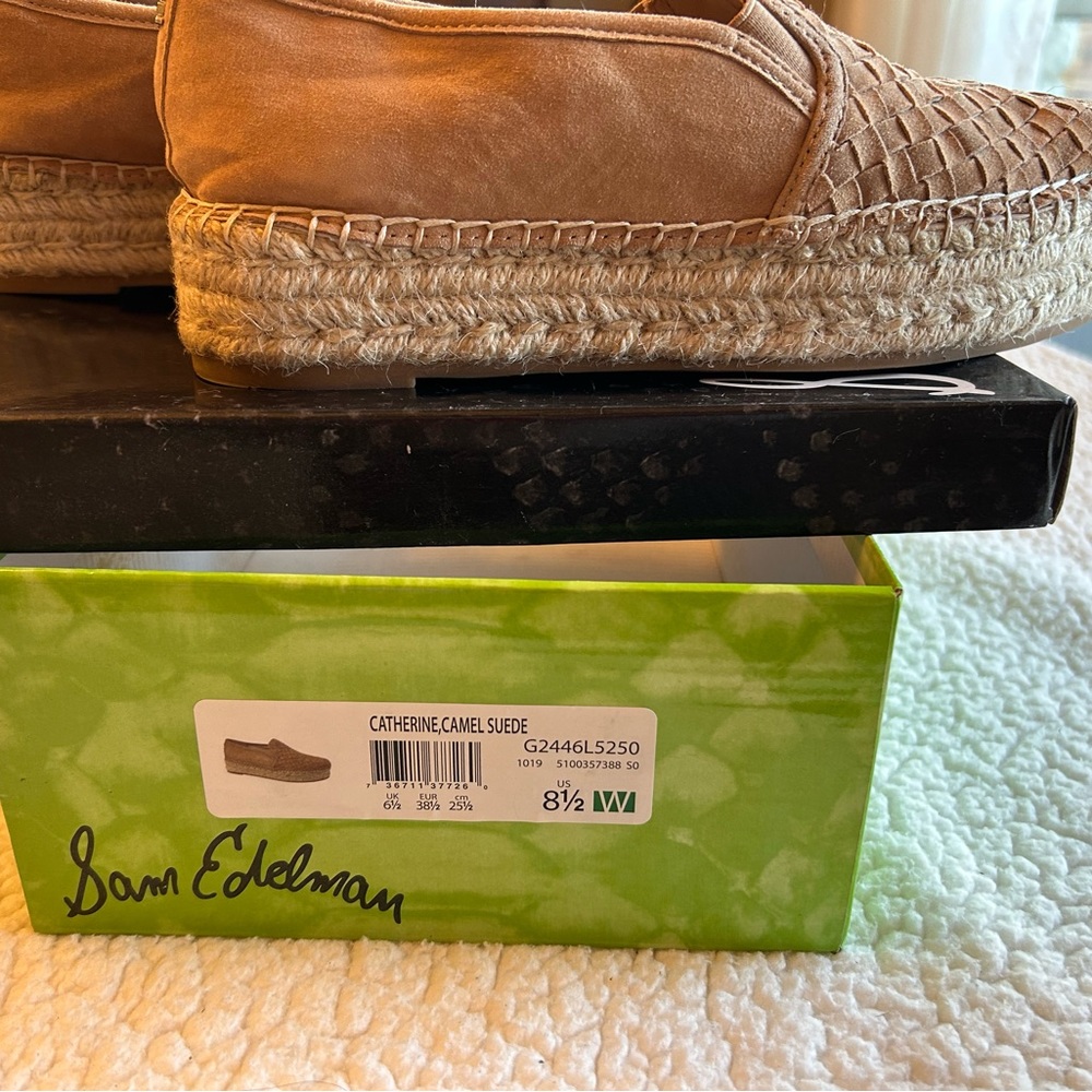 Sam Edelman Catherine Espadrille Platform Camel Suede size 8.5